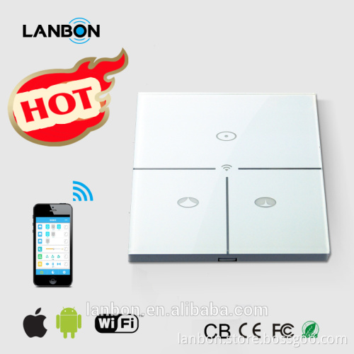 Newest in 2015 LANBON smart wifi curtain switch remote control by mobile phone smart hone